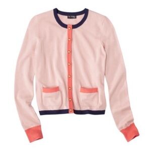 The Webster Miami Cardigan for Target, Pink Salmon Navy, XS